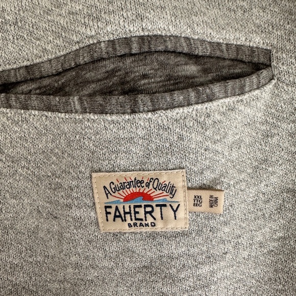 Faherty Inlet Knit Blazer in Heather Gray XXL - Picture 2 of 4